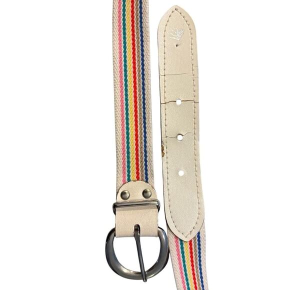 VINTAGE Rainbow Elastic Belt, 35” - Picture 4 of 5